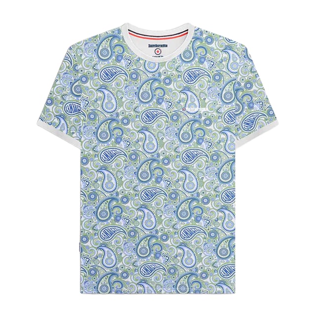 100% Cotton. Design: Paisley. Neckline: Crew Neck. Sleeve-Type: Short-Sleeved. Woven Label. Fit: Regular. Please Note: Keep Away From Fire. S: 38 in. M: 40 in. L: 42 in. XL: 44 in. XXL: 46 in. 3XL: 48 in. 4XL: 50 in.