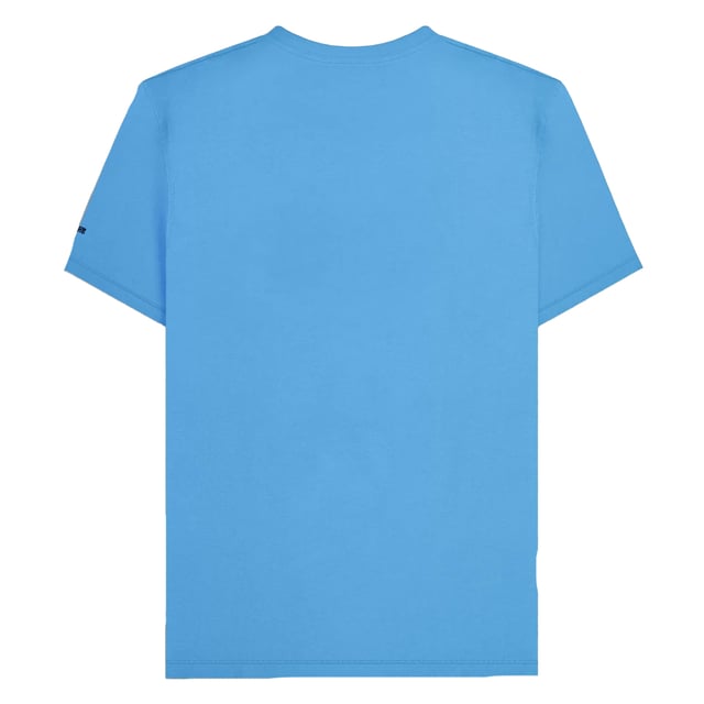 100% Cotton. Design: Logo, Stripe Detail. Neckline: Crew Neck. Sleeve-Type: Short-Sleeved. Woven Label. Please Note: Keep Away From Fire. S: 38 in. M: 40 in. L: 42 in. XL: 44 in. XXL: 46 in. 3XL: 48 in. 4XL: 50 in.