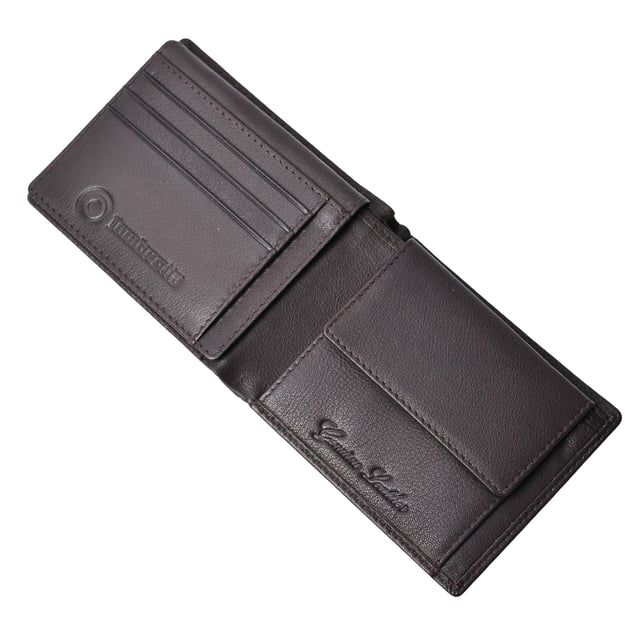 100% Leather. Length: 12cm. Width: 9cm. Design: Embossed, Logo, Plain. Compartments: Multiple Card Slots, Note. Pockets: Coin. Packaging: Boxed. RFID Security.