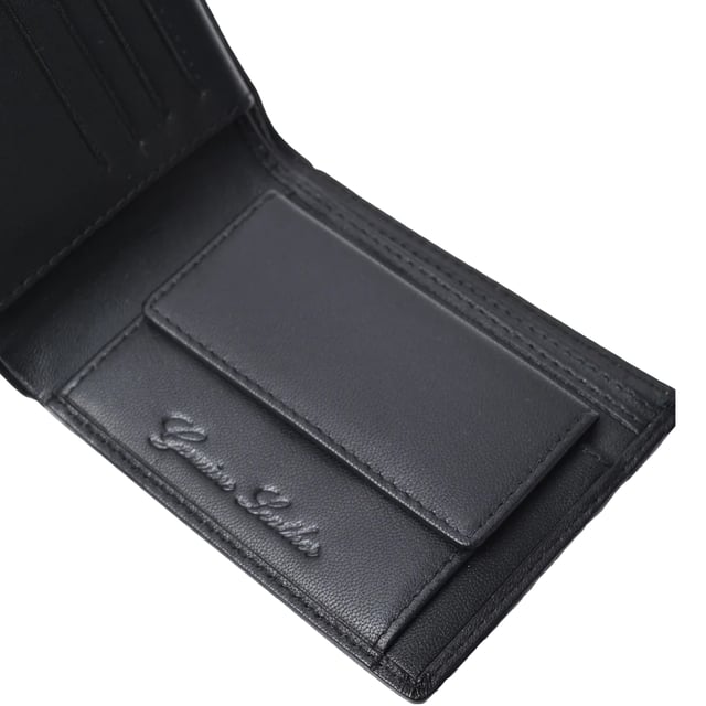 100% Leather. Width: 12cm. Height: 9cm. Design: Embossed, Logo, Punched. Compartments: 1 Main Compartment, Multiple Card Slots. Pockets: 1 Coin Pocket. Fabric Technology: RFID Blocking.