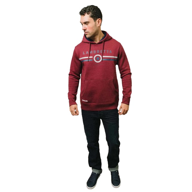70% Cotton, 30% Polyester. Lining: Fleece, Soft. Design: Contrast Colour, Printed, Target. Hood Features: Contrast Lining, Drawcord. Hem: Ribbed. Neckline: Hooded. Sleeve-Type: Long-Sleeved. Cuff: Ribbed. Pockets: 1 Kangaroo Pocket. Fastening: Pull Over. S: 39 in. M: 42.5 in. L: 45.5 in. XL: 49 in. XXL: 52.5 in. 3XL: 56 in. 4XL: 59 in.