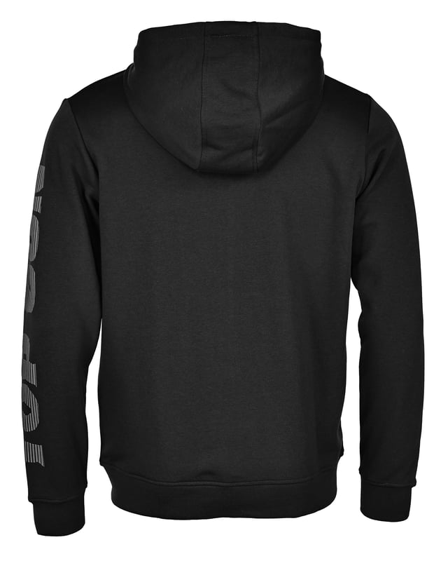 Die Jacke besitzt eine schöne Kapuze mit Kordelzug. Durch den sportlichen Schnitt ist sie sehr angenehm zu tragen.