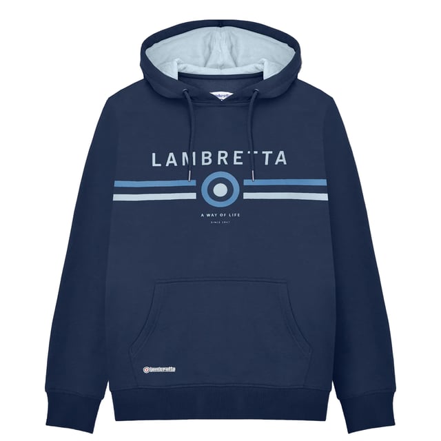 70% Cotton, 30% Polyester. Lining: Fleece, Soft. Design: Contrast Colour, Printed, Target. Hood Features: Contrast Lining, Drawcord. Hem: Ribbed. Neckline: Hooded. Sleeve-Type: Long-Sleeved. Cuff: Ribbed. Pockets: 1 Kangaroo Pocket. Fastening: Pull Over. S: 39 in. M: 42.5 in. L: 45.5 in. XL: 49 in. XXL: 52.5 in. 3XL: 56 in. 4XL: 59 in.