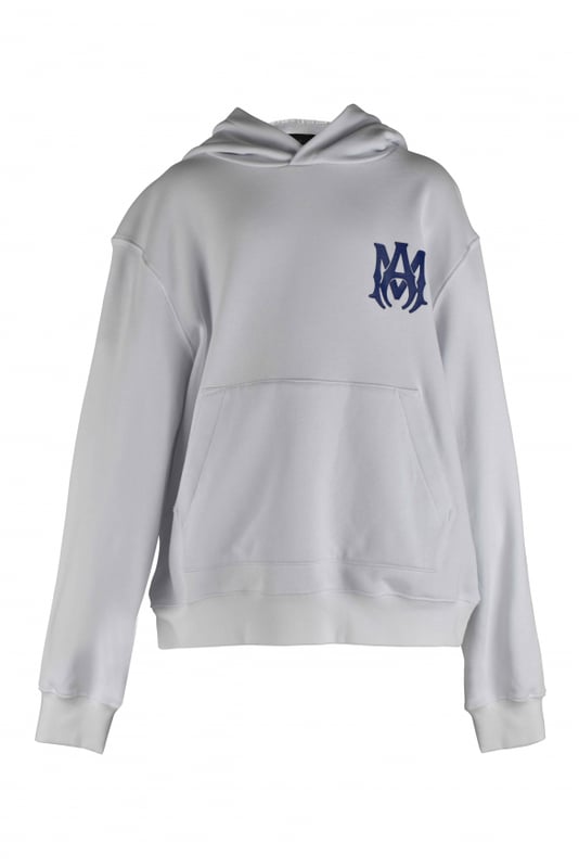 AMIRI Sweatshirt Wit Amiri sweatshirt met capuchon van wit katoen.Paars MA-logo gedrukt op de borst.Geribde randen.Kangoeroezak.Gemaakt in Italië.
