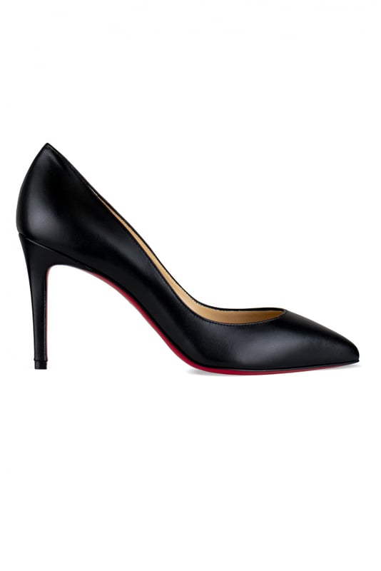 Zapatos de tacón Christian Louboutin Pigalle de piel negra.Puntera en punta.Tacón de 8,5 cm.Suela roja.Made in Italy.