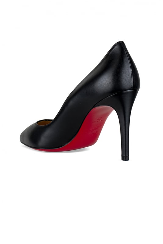 Zapatos de tacón Christian Louboutin Pigalle de piel negra.Puntera en punta.Tacón de 8,5 cm.Suela roja.Made in Italy.