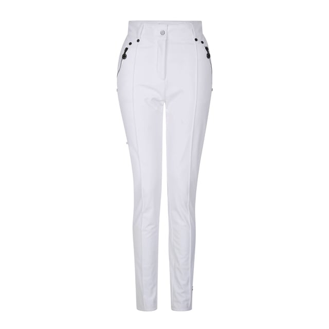 The slim fitting, shaped Regimented Pants are made of waterproof and breathable, lightweight fabric. Lined with soft fleece and featuring metal hardware for a touch of luxe. With zipped pockets to securely store your slope essentials. Material: 60% Polyester (Recycled), 40% Polyester. Ref: DWL521900.