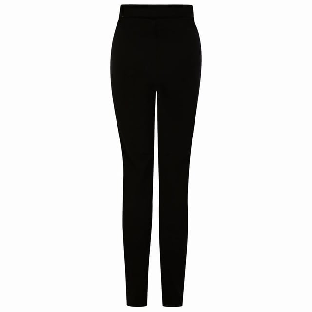The Dare 2b Sleek III Pant. These stretchy softshell trousers provide great movement on the slopes. You'll have total wind and water protection, plus breathability to keep you fresh. The ladies ski trousers are finished with a stylish tapered leg fit. Material: 100% Polyester. Ref: DWL562800.