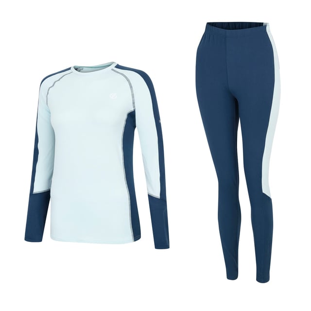 The Dare 2b Exchange III Base layer Set is crafted from advanced polyester thermal tech fabric, designed to recirculate heat from the body, providing uncompromised warmth. The fabric is fast wicking and quick-drying too, ensuring you stay dry and comfortable throughout your adventures. Enjoy the added benefit of a chemical-free anti-bacterial odour control treatment that'll keep you feeling fresh and confident. Material: 93% Polyester (Recycled), 7% Elastane. Ref: DWU4192M4.