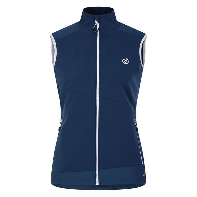 Het Dare 2b Avidly II vest. Het softshell gilet voor dames is gemaakt van stretchstof voor beweeglijkheid. Het heeft een waterafstotende coating en duurzame panelen voor langdurig dragen. Materiaal: 100% polyester. Ref: DWL567ZV7.