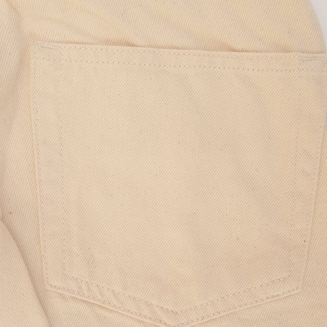 100% organic cotton. Raeyâ€™s black jeans have a relaxed fit that sits low on the waist, evoking the labelâ€™s laid-back vision. Theyâ€™re made from rigid organic-cotton denim with cropped carrot-fit legs. Raey fuses sharp silhouettes with luxury fabrics to create clean, minimal and effortless pieces for contemporary women as featured in Marie Claire, Elle and Stella.