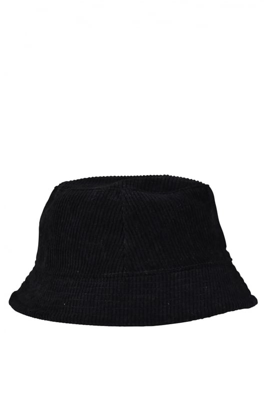 Palm Angels bob de terciopelo negro.Parche con logotipo bordado y estrellas rojas en el centro.Made in Italy.