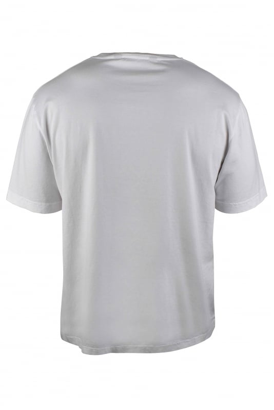 Camiseta Palm Angels blanca.Logotipo bordado en el pecho en negro.Mangas cortas.Cuello redondo.100% algodón.Cuello redondo.Made in Italy.