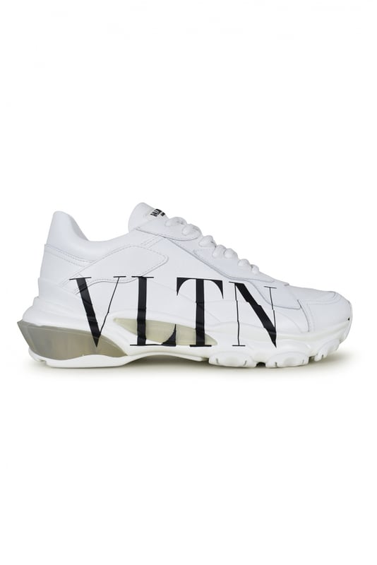 Valentino Bounce model sneakers in wit leer.Rubberen zool met transparante details.Logopatch op de tong.VLTN-logo op de zijkant.Made in Italy.