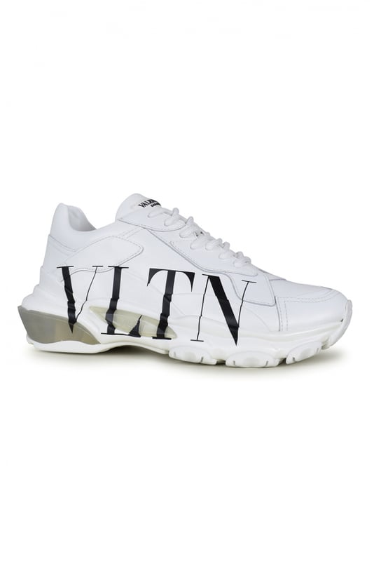 Valentino Bounce model sneakers in wit leer.Rubberen zool met transparante details.Logopatch op de tong.VLTN-logo op de zijkant.Made in Italy.
