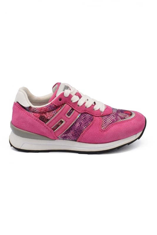 Sneakers Hogan rosa Wildlem.- Gummisohle.Made in Italy.