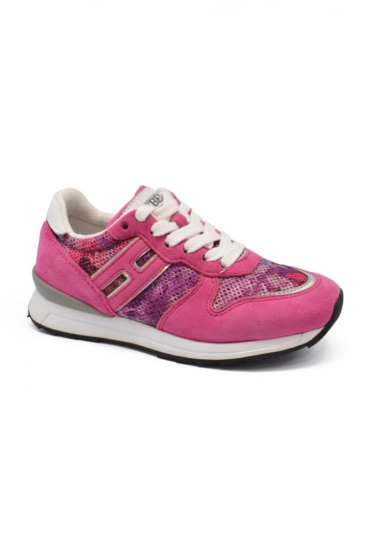 Sneakers Hogan rosa Wildlem.- Gummisohle.Made in Italy.