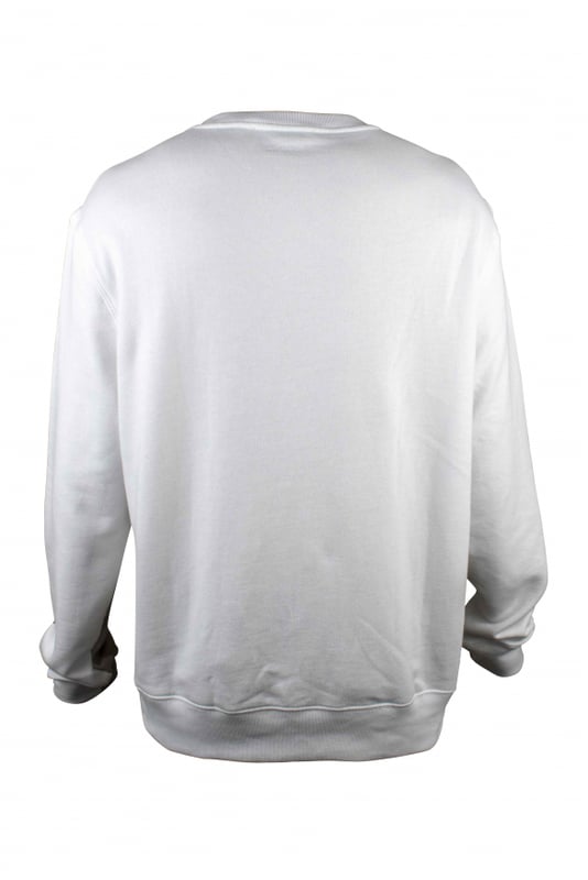 Beigefarbenes Lanvin-Sweatshirt aus Baumwolle.Beigefarbener Militärdruck auf der Vorderseite.Rückseite in weiß.Gesticktes Ton-in-Ton-Logo in der Mitte.Lange Ärmel.Gerippte Kanten.Rundhalsausschnitt.Made in italy.