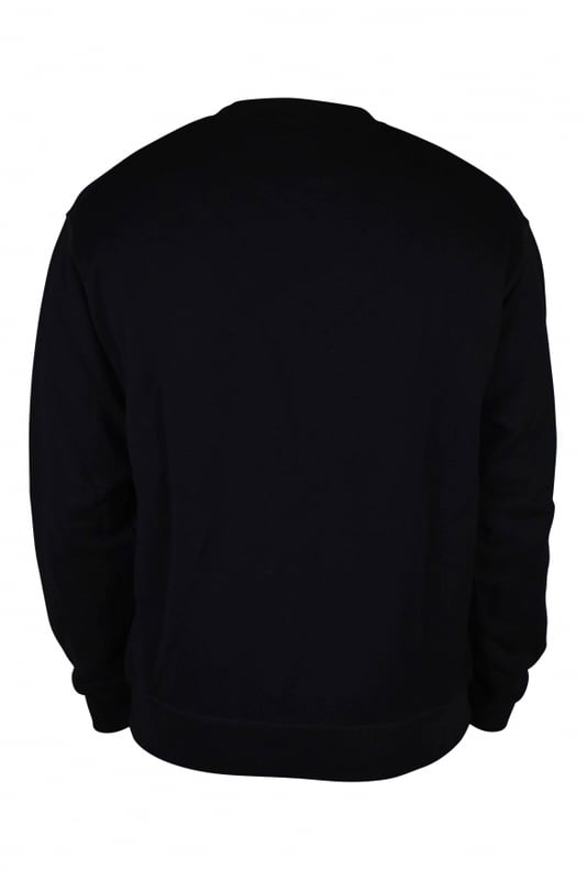 Sudadera negra Dsquared2.Logotipo ICON estampado en la parte delantera.Efecto gráfico de palmera en negro, amarillo y naranja. Costura en el cuello en V.Bordes acanalados.100% algodón.Made in Italy.