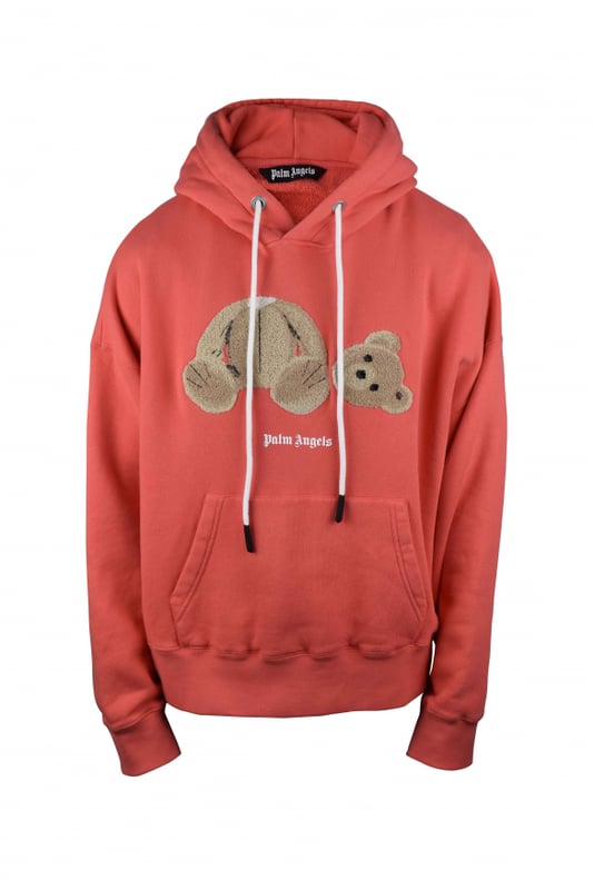 Sudadera con capucha de algodón coral de Palm Angels.Oso Teddy con la firma en relieve.Logotipo Palm Angels blanco en la parte delantera.Capucha con cordón.Bolsillo canguro.Bordes acanalados.Made in Italy.