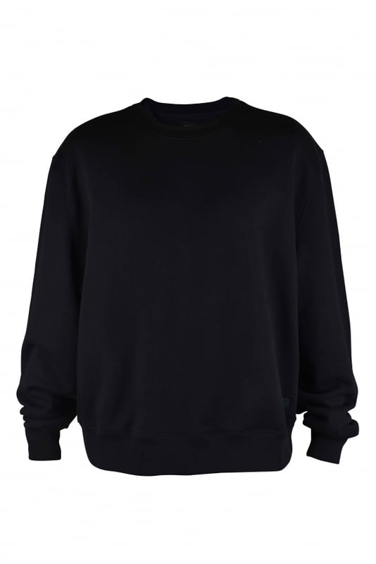 Sudadera Amiri de algodón negro.Logotipo MA bordado en la parte inferior.Bordes acanalados.Cuello redondo.Made in Italy.