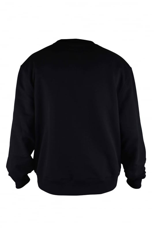 Sudadera Amiri de algodón negro.Logotipo MA bordado en la parte inferior.Bordes acanalados.Cuello redondo.Made in Italy.