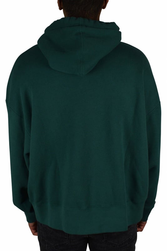 Sudadera Palm Angels en color verde abeto con osito de peluche con ojos de estrella.Con capucha y cordones con logotipo.Logotipo de Palm Angels en la parte delantera.Bolsillo tipo canguro en la parte delantera.Bordes acanalados.100% algodón.Made in Italy.