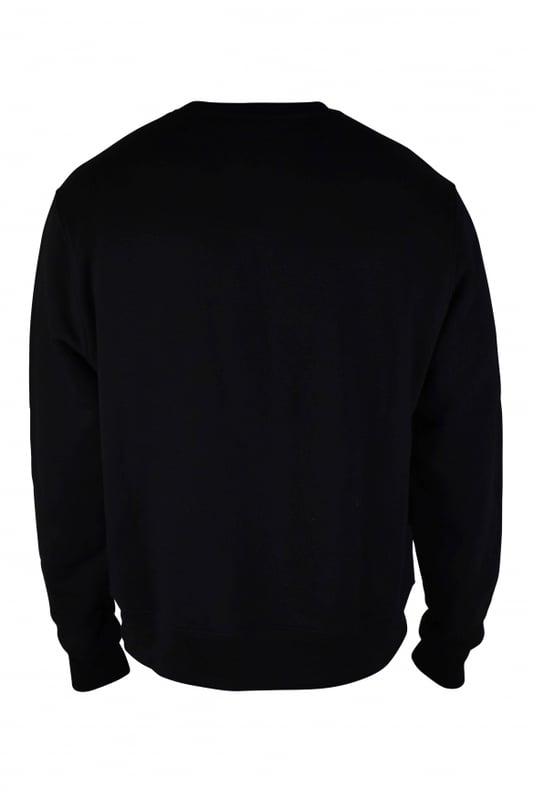 Sudadera negra de algodón Amiri.Logotipo verde caqui en la parte delantera.Mangas largas.Cuello redondo.Bordes de canalé.Discreta placa de metal plateado con el logotipo en la espalda.