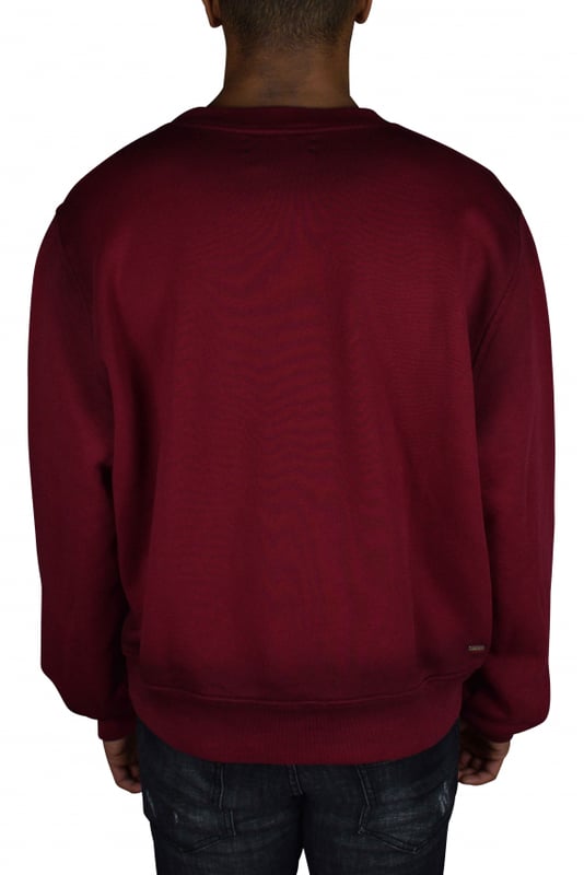 Jersey de cuello redondo Amiri Los Angeles en color burdeos.Cuello, puños y dobladillo de punto acanalado.Bordado en hilo metálico en la parte delantera.100% algodón.