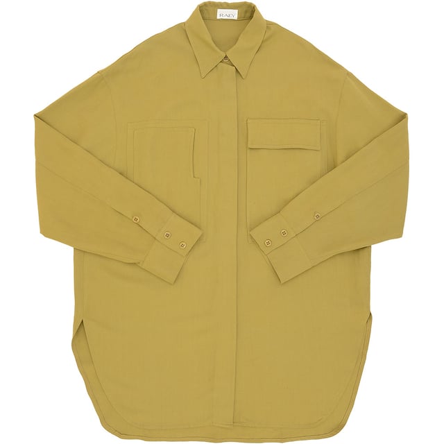 100% ORGANIC COTTON. The Raey Army Shirt is a versatile and stylish piece that embodies a casual yet refined look. This shirt is typically made from high-quality cotton or cotton blends, ensuring both comfort and durability. It features a classic button-down design with a relaxed fit, making it perfect for layering or wearing on its own