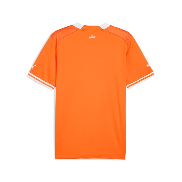 PRODUCT STORY: Celebrate the Ivory Coast’s triumph in the 2023 AFCON with this home jersey, now featuring a new crest adorned with three stars to mark their victories. It also includes our moisture-wicking dryCELL tech to help keep you cool, calm, and comfortable when the action heats up. FEATURES & BENEFITS: dryCELL: Performance technology designed to wick moisture from the body and keep you free of sweat during exercise. DETAILS: Regular fit; Double face jacquard material; Rib v-neck; Short sleeves with flat-knit rib cuffs; Official team branding details; New crest adorned with three stars; 100% polyester.