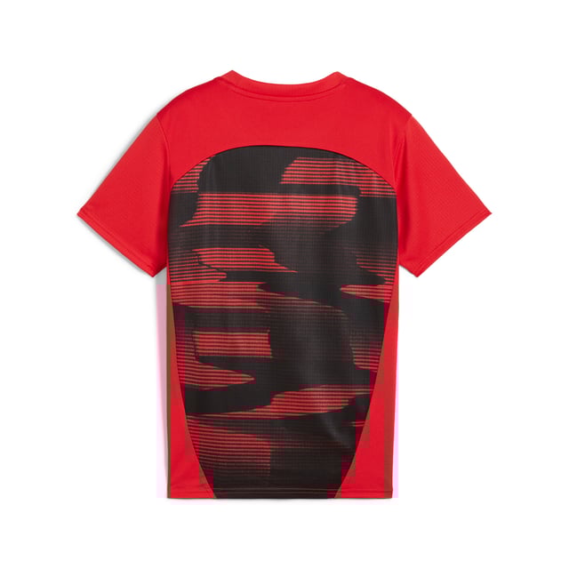 PRODUCT STORY: Feel like one of the team in this official AC Milan pre-match jersey. dryCELL tech wicks away sweat while the iconic Rossoneri crest on the chest lets you represent the team with pride. Forza Milan! FEATURES & BENEFITS: dryCELL: Performance technology designed to wick moisture from the body and keep you free of sweat during exercise; Made with 100% recycled material excluding trims & decorations. DETAILS: Regular fit; 145 gsm, Jersey; Crew neck; Short sleeves; Official team branding; PUMA Youth: Recommended for older kids between 8 and 16 years.