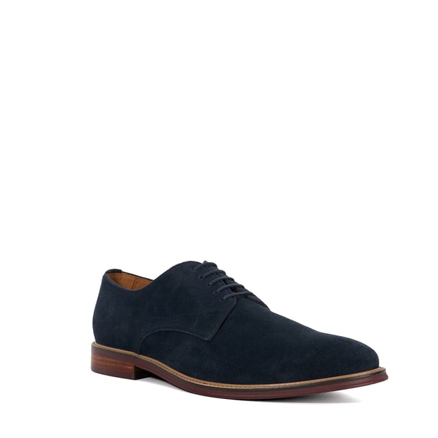 Dune Mens Stanley - Smart Lace-Up Shoes Refresh your sartorial edit with Stanleyyy. Crafted from the finest material, this round-toed silhouette features a five-eyelet system and is detailed with tonal stitch details and a wooden veneer sole, enhanced with a contrast-stitch trim.