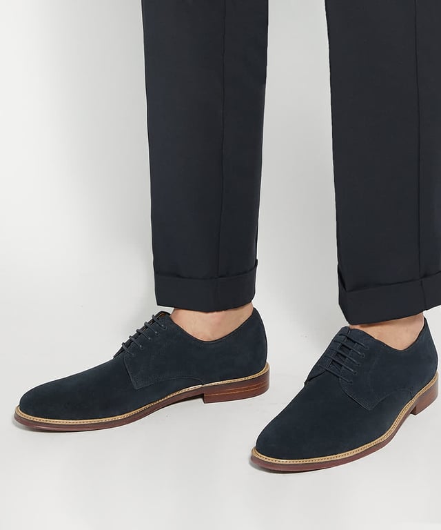 Dune Mens Stanley - Smart Lace-Up Shoes Refresh your sartorial edit with Stanleyyy. Crafted from the finest material, this round-toed silhouette features a five-eyelet system and is detailed with tonal stitch details and a wooden veneer sole, enhanced with a contrast-stitch trim.
