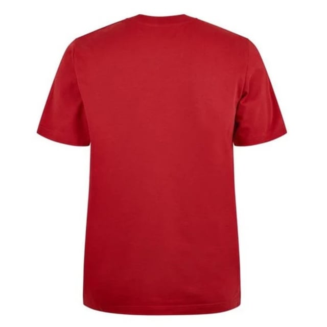 Short Sleeved Red T-Shirt, Casablanca Crest Printed Design, Crew Neck Tee, Regular Fit, Fits True To Size, 100% Cotton, Red Tee, Casual Wear