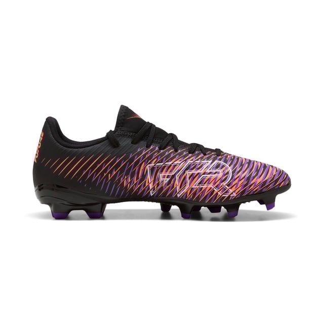 PUMA Unisex FUTURE 8 PLAY FG/AG Football Boots PRODUCT STORY: Playmakers, unleash your creativity on the pitch with the FUTURE 8 PLAY. A lightweight synthetic upper, a four-way stretch yarn and a slip-on tongue provide comfort and support, while the innovative stud design offers 360-degree agility. Emboss lines enhance ball control, making every move count. FEATURES & BENEFITS: Made with at least 20% recycled materials. DETAILS: Lightweight synthetic upper; Innovative stud design enables 360-degree agility and freedom of movement on firm ground and artificial grass; Emboss lines on the forefoot provide enhanced ball control; Four-way stretch yarn and slip-on tongue for comfort, support, and durability; FG/AG: Suitable for use on both firm natural surfaces and artificial grass (4G); Regular to wide fit.