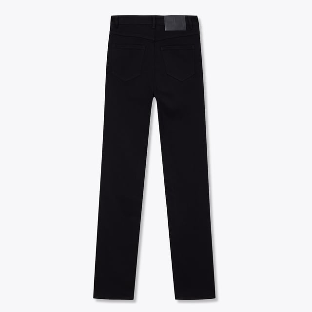 Lily Business Fashion Schlitz Jeans Damen Schwarz