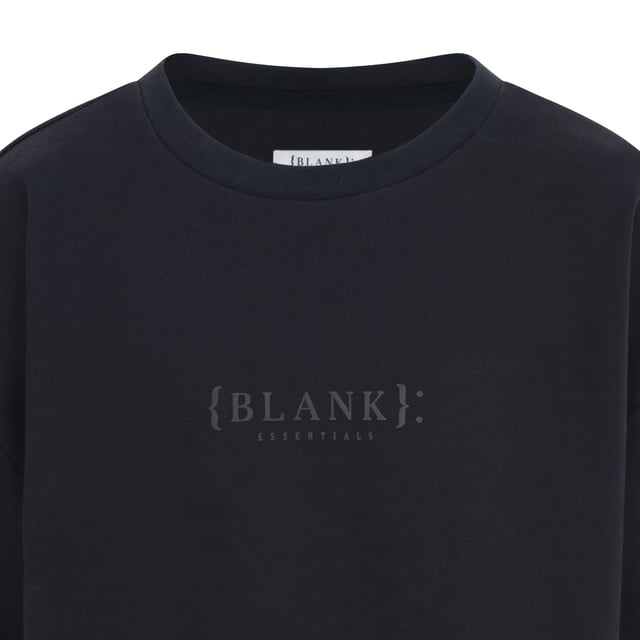 T-shirt Homme Blank Essentials Noir Taille L - Coupe Régulière En Polyester