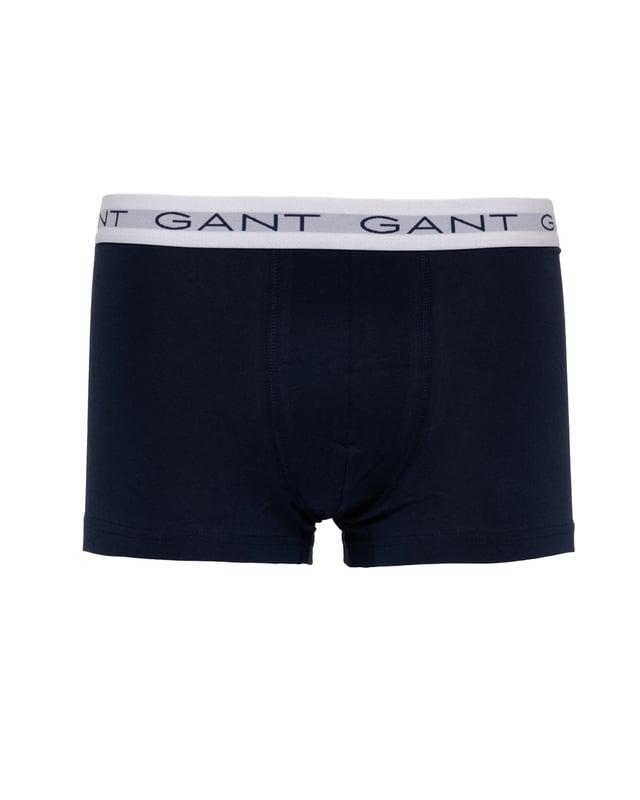 GANT's underwear delivers supportive, comfortable fits in high-quality fabrics. These cotton jersey trunks from GANT arrive in a 3-pack of classic, solid colors. They have a slim fit, regular waist and short leg length. Each trunk features a jacquard-knitted elastic waistband detailed with repeating GANT logos.

Pack of three
Slim fit
Short leg length
Regular waist
Jacquard-knitted waistband
GANT logos at waistband

 95% Cotton, 5% Elastane 

900023003
 
 