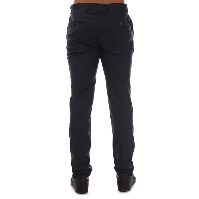 Men's Hugo Getlin Trousers. Hook eye and zip fastening.- Side pockets.- Back pockets.- Belt loops.- Pleat front.- Slim fit. Material: 74% Virgin Wool, 17% Polyester, 9% Polyamide. Ref: 50400708404.