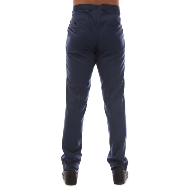 Men's Boss Ben Trousers. Hook eye and zip fastening.- Side pockets.- Back pockets.- Belt loops.- Slim fit. Material: 100% Virgin Wool. Ref: 50417438417.