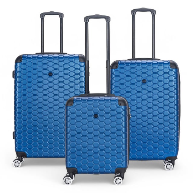 Uitbreidbare blauwe harde ABS 8-wiel bagage reiskoffer handbagage vakantie koffer Deze uitbreidbare harde koffer is ontworpen voor de moderne reiziger en biedt een perfecte balans tussen duurzaamheid, veiligheid en extra ruimte. Of u nu voor zaken of plezier vliegt, deze stijlvolle koffers zijn gebouwd om soepel en gemakkelijk te verplaatsen en tegelijkertijd uw bezittingen veilig te houden. Kenmerken: • Duurzaam hardshellontwerp - Stevige, slagvaste buitenkant om uw bagage te beschermen tegen stoten en stoten tijdens uw reis. • Uitbreidbare opbergruimte - Voeg tot 20% meer ruimte toe met de uitbreidbare rits, perfect voor het inpakken van extra items of souvenirs. • Geïntegreerd combinatieslot - Ingebouwd TSA-conform slot zorgt ervoor dat uw bagage veilig en gemakkelijk toegankelijk blijft voor de luchthavenbeveiliging. • 8-wiel spinnersysteem - Dubbel 4-wielontwerp zorgt voor soepele, 360° rotatie, waardoor het manoeuvreren van uw bagage een fluitje van een cent wordt. Afmetingen en specificaties: • Cabine: 55 x 40 x 20 cm | Gewicht: 2,9 kg | Inhoud: 37L • Medium: 73 x 47 x 25 cm | Gewicht: 3,7 kg | Inhoud: 72 l • Groot: 78 x 52 x 28 cm | Gewicht: 4,3 kg | Inhoud: 96 l • Extra groot: 87 x 57 x 34 cm | Gewicht: 5,2 kg | Inhoud: 135 l LET OP: Deze koffers worden afzonderlijk verkocht, niet als set. Selecteer daarom uw gewenste maat voordat u bestelt!