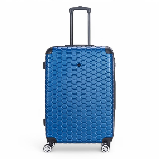 Uitbreidbare blauwe harde ABS 8-wiel bagage reiskoffer handbagage vakantie koffer Deze uitbreidbare harde koffer is ontworpen voor de moderne reiziger en biedt een perfecte balans tussen duurzaamheid, veiligheid en extra ruimte. Of u nu voor zaken of plezier vliegt, deze stijlvolle koffers zijn gebouwd om soepel en gemakkelijk te verplaatsen en tegelijkertijd uw bezittingen veilig te houden. Kenmerken: • Duurzaam hardshellontwerp - Stevige, slagvaste buitenkant om uw bagage te beschermen tegen stoten en stoten tijdens uw reis. • Uitbreidbare opbergruimte - Voeg tot 20% meer ruimte toe met de uitbreidbare rits, perfect voor het inpakken van extra items of souvenirs. • Geïntegreerd combinatieslot - Ingebouwd TSA-conform slot zorgt ervoor dat uw bagage veilig en gemakkelijk toegankelijk blijft voor de luchthavenbeveiliging. • 8-wiel spinnersysteem - Dubbel 4-wielontwerp zorgt voor soepele, 360° rotatie, waardoor het manoeuvreren van uw bagage een fluitje van een cent wordt. Afmetingen en specificaties: • Cabine: 55 x 40 x 20 cm | Gewicht: 2,9 kg | Inhoud: 37L • Medium: 73 x 47 x 25 cm | Gewicht: 3,7 kg | Inhoud: 72 l • Groot: 78 x 52 x 28 cm | Gewicht: 4,3 kg | Inhoud: 96 l • Extra groot: 87 x 57 x 34 cm | Gewicht: 5,2 kg | Inhoud: 135 l LET OP: Deze koffers worden afzonderlijk verkocht, niet als set. Selecteer daarom uw gewenste maat voordat u bestelt!
