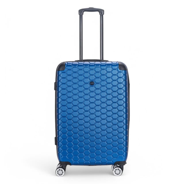 Uitbreidbare blauwe harde ABS 8-wiel bagage reiskoffer handbagage vakantie koffer Deze uitbreidbare harde koffer is ontworpen voor de moderne reiziger en biedt een perfecte balans tussen duurzaamheid, veiligheid en extra ruimte. Of u nu voor zaken of plezier vliegt, deze stijlvolle koffers zijn gebouwd om soepel en gemakkelijk te verplaatsen en tegelijkertijd uw bezittingen veilig te houden. Kenmerken: • Duurzaam hardshellontwerp - Stevige, slagvaste buitenkant om uw bagage te beschermen tegen stoten en stoten tijdens uw reis. • Uitbreidbare opbergruimte - Voeg tot 20% meer ruimte toe met de uitbreidbare rits, perfect voor het inpakken van extra items of souvenirs. • Geïntegreerd combinatieslot - Ingebouwd TSA-conform slot zorgt ervoor dat uw bagage veilig en gemakkelijk toegankelijk blijft voor de luchthavenbeveiliging. • 8-wiel spinnersysteem - Dubbel 4-wielontwerp zorgt voor soepele, 360° rotatie, waardoor het manoeuvreren van uw bagage een fluitje van een cent wordt. Afmetingen en specificaties: • Cabine: 55 x 40 x 20 cm | Gewicht: 2,9 kg | Inhoud: 37L • Medium: 73 x 47 x 25 cm | Gewicht: 3,7 kg | Inhoud: 72 l • Groot: 78 x 52 x 28 cm | Gewicht: 4,3 kg | Inhoud: 96 l • Extra groot: 87 x 57 x 34 cm | Gewicht: 5,2 kg | Inhoud: 135 l LET OP: Deze koffers worden afzonderlijk verkocht, niet als set. Selecteer daarom uw gewenste maat voordat u bestelt!