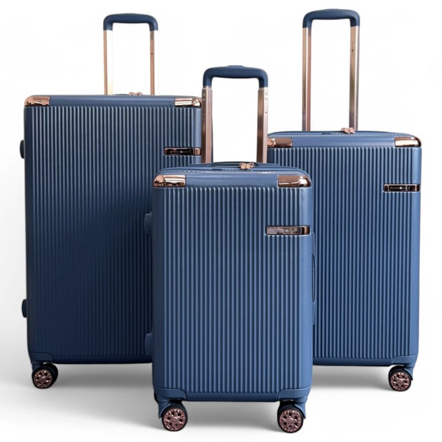 Travel confidently with this lightweight and secure hard shell luggage. Constructed from durable polycarbonate, it offers superior impact resistance, and features TSA locks for enhanced security, 8-wheel spinners for effortless movement, and expandable capacity for added packing flexibility.

Features:

Durable Polycarbonate Shell: Crafted from high-quality polycarbonate, this shell provides exceptional impact resistance while remaining lightweight, ensuring your belongings are well-protected throughout your journey.
TSA Combination Lock: Integrated TSA-approved combination lock offers enhanced security, allowing airport security to inspect your luggage without damage, providing peace of mind during travel.
8-Wheel 360° Spinner System: Equipped with eight smooth-rolling spinner wheels, this set allows for effortless 360-degree maneuverability, making navigating busy airports and train stations a breeze.
Expandable Design: Each suitcase features an expandable zipper, providing extra packing capacity when needed, ideal for bringing back souvenirs or accommodating additional items.
Ergonomic Telescopic Handle: The adjustable telescopic handle ensures comfortable and smooth handling, adapting to your preferred height for easy navigation.
Specifications:

Cabin: 55 x 36 x 22 cm, 2.6 kg, 39L
Medium: 67 x 43 x 27 (32 expanded) cm, 3.50 kg, 81L
Large: 77 x 50 x 31 (36 expanded) cm, 4.20 kg, 123L
NOTE : These suitcases are sold individually not as set, so please select your prefered size!