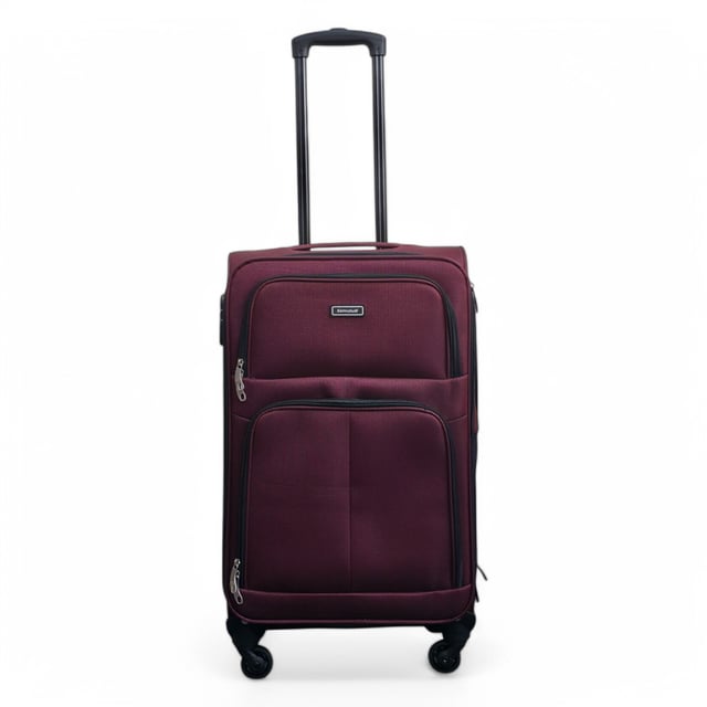 Maleta de cabina de viaje expandible de 4 ruedas con carcasa blanda color vino Mejora tu experiencia de viaje con este equipaje Softshell expandible, diseñado para ofrecer máxima flexibilidad, mayor capacidad y suave maniobrabilidad. Ya sea que te vayas de vacaciones cortas o de una aventura de larga distancia, estas maletas te mantienen organizado, seguro y listo para cualquier cosa. Características: • Exterior Softshell flexible: el material duradero pero liviano facilita el empaque y permite una ligera flexibilidad cuando el espacio es reducido. • Compartimentos expandibles: ¿necesitas más espacio? Usa la cremallera de expansión para aumentar el espacio de almacenamiento hasta en un 20% para souvenirs, ropa extra o artículos esenciales de último minuto. • Cerradura de combinación integrada: viaja sin estrés con cerraduras de seguridad integradas que cumplen con los estándares internacionales de inspección de aeropuertos. • Ruedas giratorias: cuatro ruedas multidireccionales proporcionan un movimiento suave de 360° para una fácil navegación en el aeropuerto. Tamaño y especificaciones: • Cabina: 55 x 33 x 21 cm | Peso: 2,5 kg | Capacidad: 33 L • Mediano: 65 x 38 x 24 cm (se expande a 29 cm) | Peso: 3,1 kg | Capacidad: 65L • Grande: 75 x 43 x 28 cm (se expande a 33 cm) | Peso: 4,1 kg | Capacidad: 90L NOTA: ¡Estas maletas se venden individualmente, no como conjunto, así que seleccione su tamaño preferido!