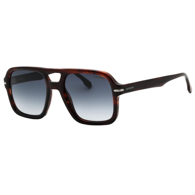 Haz una declaración con estas gafas de sol Carrera. Elaborados con estilo y elegancia, ofrecen 100% de protección UV, lo que los convierte en el accesorio perfecto para un look inolvidable. El accesorio perfecto para llevar tu estilo a un nivel superior, ancho del puente nasal = 20 mm, ancho de la lente = 55 mm, longitud del brazo = 150 mm, gafas de sol, estuche para gafas de sol todo incluido, 100 % de protección contra la luz solar UVA y UVB y conforme a la norma británica EN 1836:2005, gafas de sol con lentes marrones, 100 % plástico