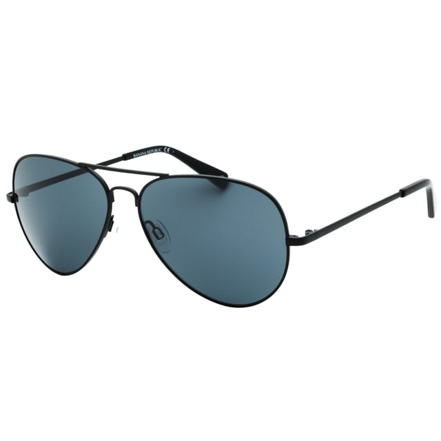 Brand New Black Banana Republic Sunglasses, Lens Width = 59mm, Nose Bridge Width = 14mm, Arm Length = 140mm, Sunglasses, Sunglasses Case, Cleaning Cloth and Care Instructions all Included, 100% Protection Against UVA & UVB Sunlight and Conform to British Standard EN 1836:2005, Grey Lens Sunglasses, 100% Metal