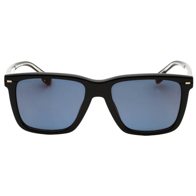 Hugo Boss Black Sunglasses, Lens Width = 55mm, Nose Bridge Width =18mm, Arm Length = 145mm, Sunglasses, Sunglasses Case, Cleaning Cloth and Care Instructions all Included, 100% Protection Against UVA & UVB Sunlight and Conform to British Standard EN 1836:2005, Gold SP Lens Sunglasses, 100% Plastic