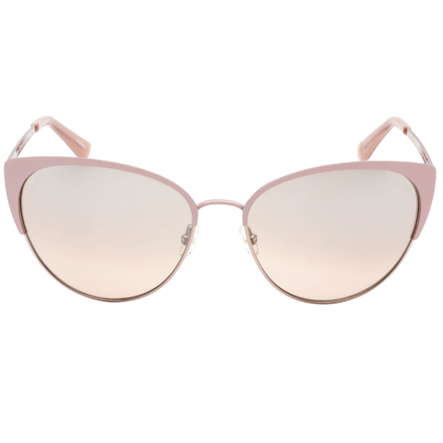 Juicy Couture Pink Sunglasses, Lens Width = 57mm, Nose Bridge Width = 16mm, Arm Length = 140mm, Sunglasses, Sunglasses Case, Cleaning Cloth and Care Instructions all Included, 100% Protection Against UVA & UVB Sunlight and Conform to British Standard EN 1836:2005, Brown Lens
